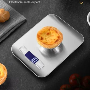 Sd86313752c6c47eebdef137ec6df34abL.webp 5kg/1g Multifunction Electric Digital Kitchen Food Scale LCD Display, High Precise Waterproff Measuring Scale Stainless Steel