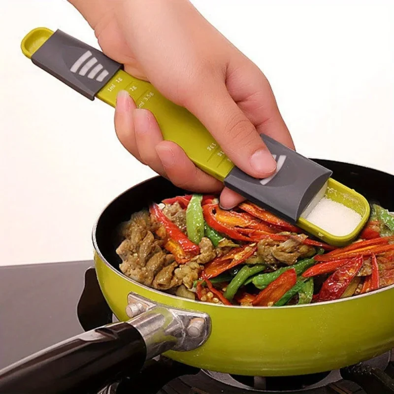 Sd89da621a0004c8aae75f7fc740b87f4e.webp Kitchen Tools: Roasting Measuring Spoon With Scale, Grams, Household Salt Spoon, Coffee Measuring Spoon Adjustable Spoon