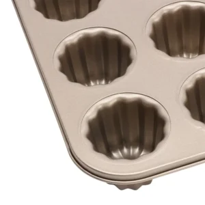 Dessert Mousse Custard Bakeware Carbon Steel French Cannele Mould Baking Tool Cake Pan Canele Mold