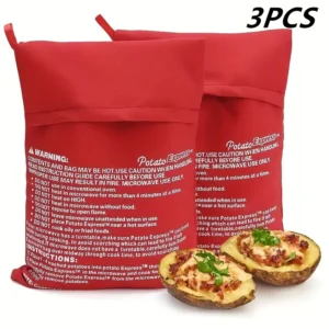 Sda2b76574e5d4a92ba64f9f90ffaa161R.webp Kitchen Supplies Microwave Potato Bag Baked Potato Bag Red Pouch Cooking in Just 4 Minutes Cooker Bag Potato Bags Kitchen Tools