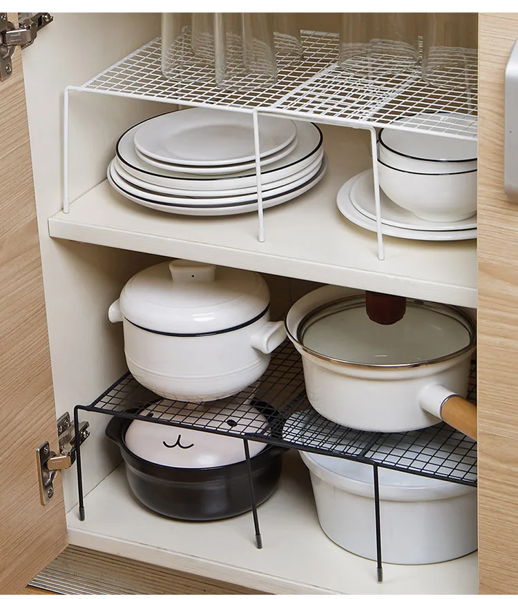 Iron Kitchen Storage Rack Closet Shelf Dish Drying Rack Spice Jars Holder Seasoning Bottles Shelves Spice Rack Kitchen Organizer