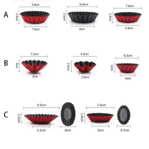 Se147e3b4d48142f2b50e097ab37ccaeeL-1.webp Bakeware Carbon Steel Egg Tart Molds Non-stick Mini Cake Mold Reusable Creative Tartlet Baking Mold Home