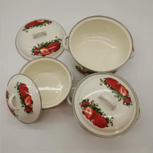 Se4ae09e1d1da46c889b6e5181caacb4e9.webp 16cm 18cm 20cm 3piece Set Strawberry Enameled Cookware Set