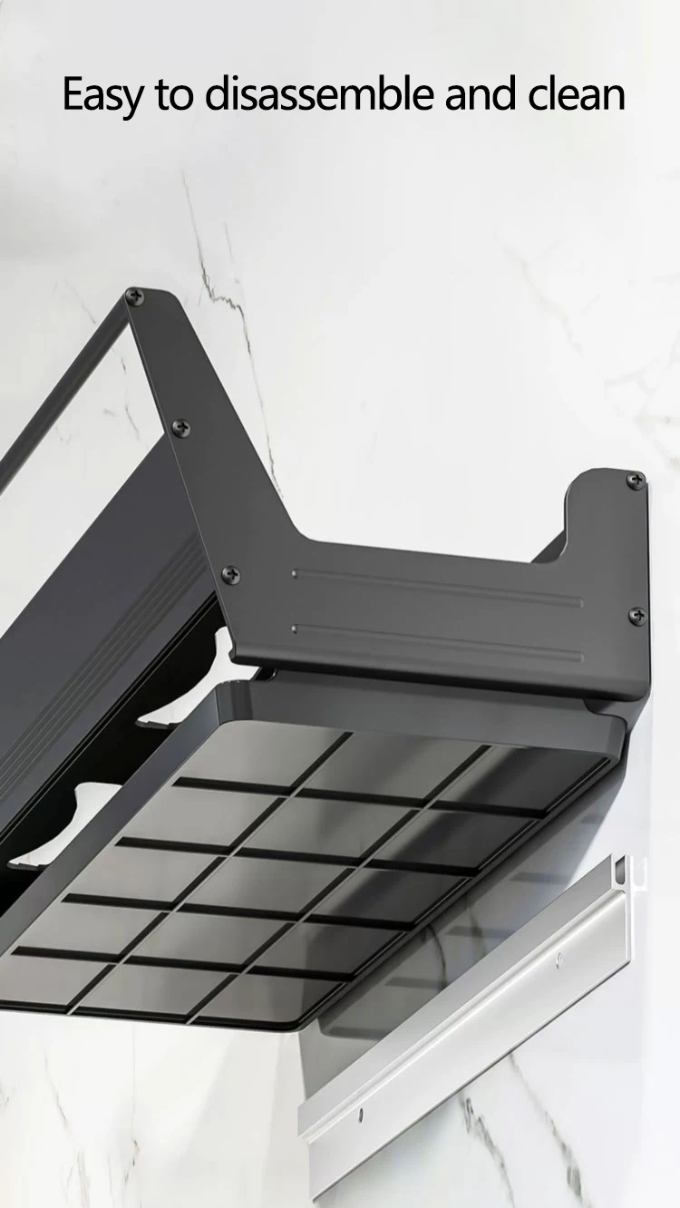 Se4b27c7376b44f639da93f57258a50d44.webp Bowl Plate Drying Shelf Portable Kitchen Organizer Wall Mounted Dish Drainer Rack Kitchen Storage Shelves Tableware Holder