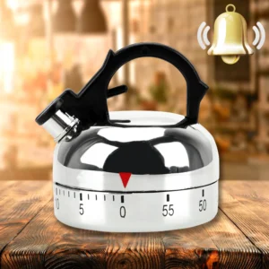 Se4f830d847c74b0cb3e3f1bba5583c28E.webp Kitchen Tool Gadgets Cooking Reminders Tools 60 Minutes Kitchen Timer Mechanical Timer Countdown Alarm Reminder Kettle Shape