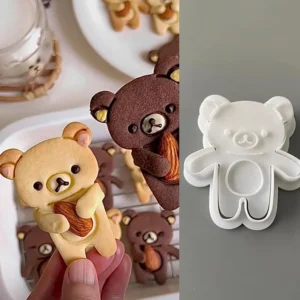 Se7ad04b599cf4084b4562a3e440c55906.webp Cartoon Hug Bear Cookie Cutters Biscuit Mold Stamp Kitchen Baking Pastry Bakeware Dessert Baking Supplies