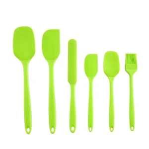 Silicone Kitchenware 6-Piece Set, Cream Scraper, Spatula, Oil Brush, Size Scraper Set Baking Tool, Non-Integrated Hand