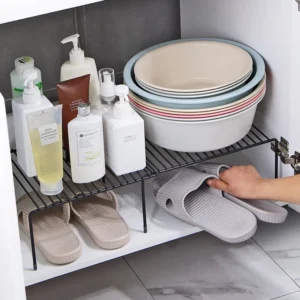 Iron Kitchen Storage Rack Closet Shelf Dish Drying Rack Spice Jars Holder Seasoning Bottles Shelves Spice Rack Kitchen Organizer
