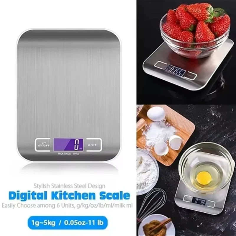 See393b24e99c4ab5a9d0fabb351d8efcH.webp Kitchen Digital Scale Multi-function Portable Weighing Scale LCD Display USB Electronic Scales Baking Measuring Tools