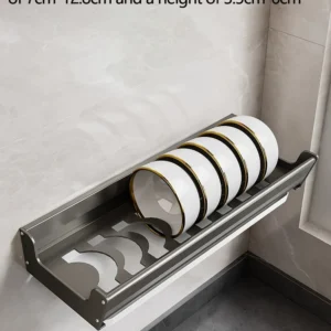 Sf16ede90152240b5bdecc23821e3064fF.webp Bowl Plate Drying Shelf Portable Kitchen Organizer Wall Mounted Dish Drainer Rack Kitchen Storage Shelves Tableware Holder