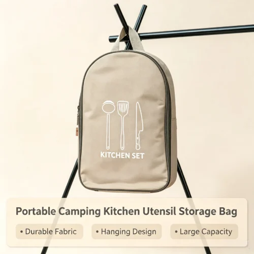 Sf35c56de5d0a46359ae6af7878e0f429C.webp Outdoor Cookware 8-piece Set Camping Kitchen Utensils Portable Stainless Steel Tableware Camping Picnic Supplies BBQ Tools