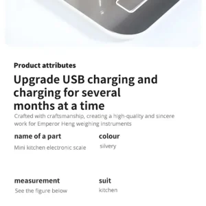 Sf46d2e455f094d489e9c58a52458b299n.webp Kitchen Digital Scale Multi-function Portable Weighing Scale LCD Display USB Electronic Scales Baking Measuring Tools