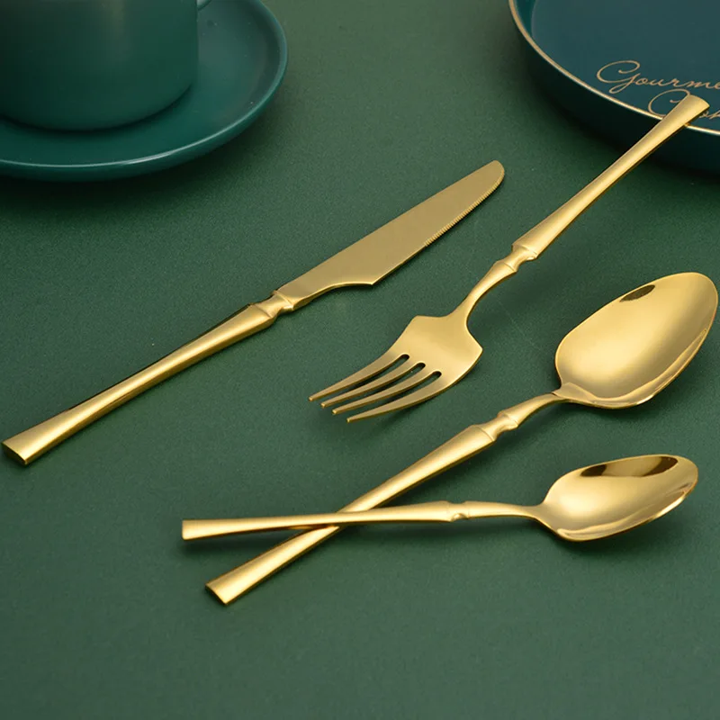Sf4ff7b5d5b9d4e4fb248852e58652c5cz.webp 16pcs Gold Cutlery Set Forks Knives Spoons Dinnerware Dishwasher Safe Stainless Steel Western Tableware Silverware Wedding Gift