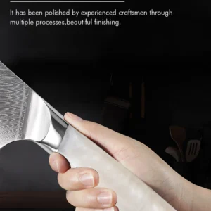 F.YOUNG 8.5" Japanese Kiritsuke Knife Damascus Steel Kitchen Professional Chef Knife Sharp Slicing Cleaver Cooking Tools Cutlery
