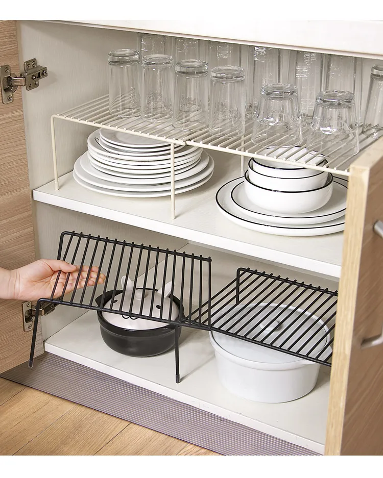 Iron Kitchen Storage Rack Closet Shelf Dish Drying Rack Spice Jars Holder Seasoning Bottles Shelves Spice Rack Kitchen Organizer