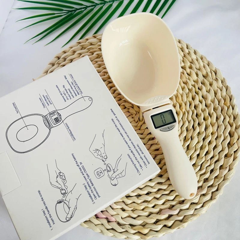 Sfa95d982231a4831a23c461ee6803b2bB.webp Kitchen Digital Food Measuring Spoon Scale Pet Food Measuring Spoon Scale Suitable For Cat And Dog Food Measuring Flour Spoon 