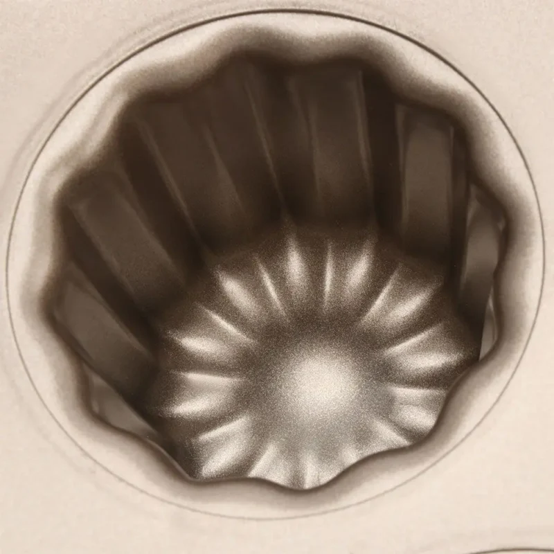 Dessert Mousse Custard Bakeware Carbon Steel French Cannele Mould Baking Tool Cake Pan Canele Mold