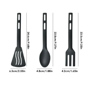 Kitchen Tool Set Nylon Cooking Tools Set Sturdy Cutlery Kit With Non-Stick Spatulas Comfortable Handle Cookware Accessories
