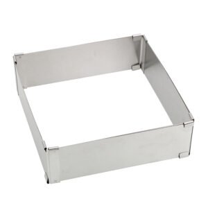 geggiimieighpdgneioloopjjmhgnkngokofzFwr.jpg Bakeware Stainless Steel Adjustable Mousse Ring DIY Cake Decorating Mould Square Cake Mold Dessert Baking Tool